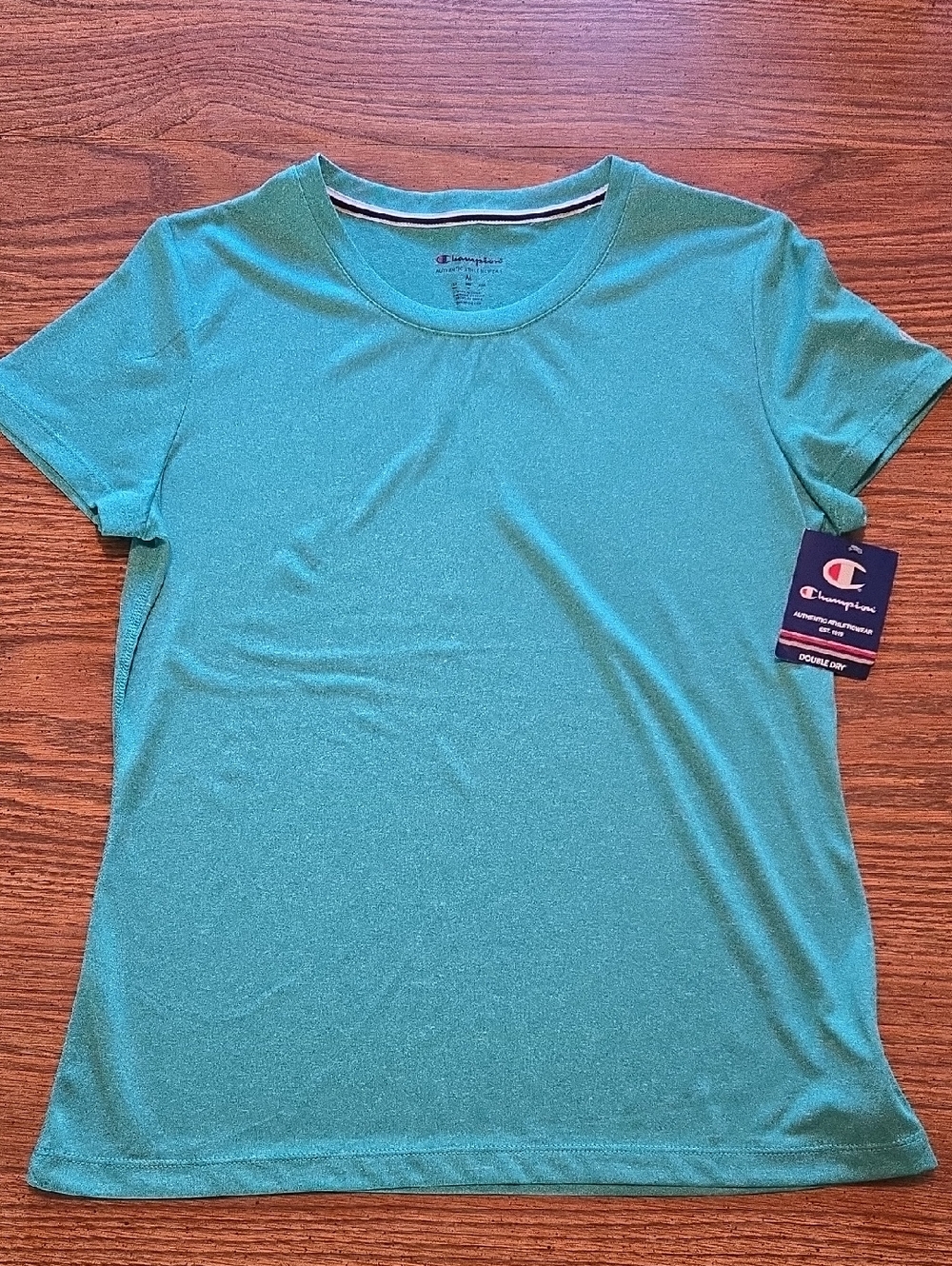 Champion Women's Teal Short Sleeve Crew Tee